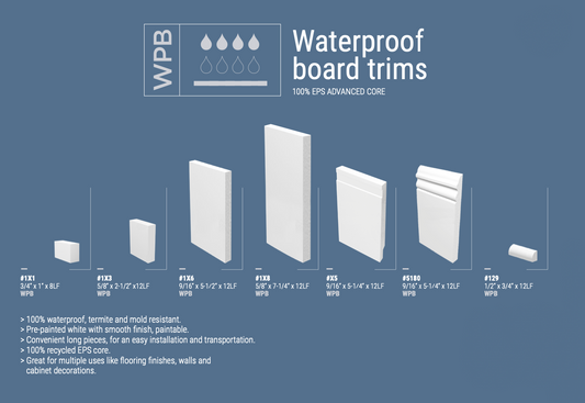 WATERPROOF BOARD TRIMS