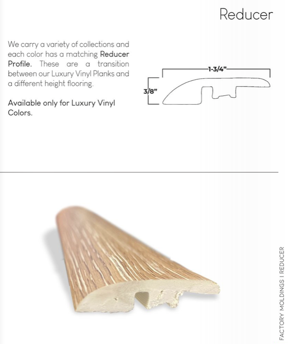 Reducer LVP or Laminate Floors