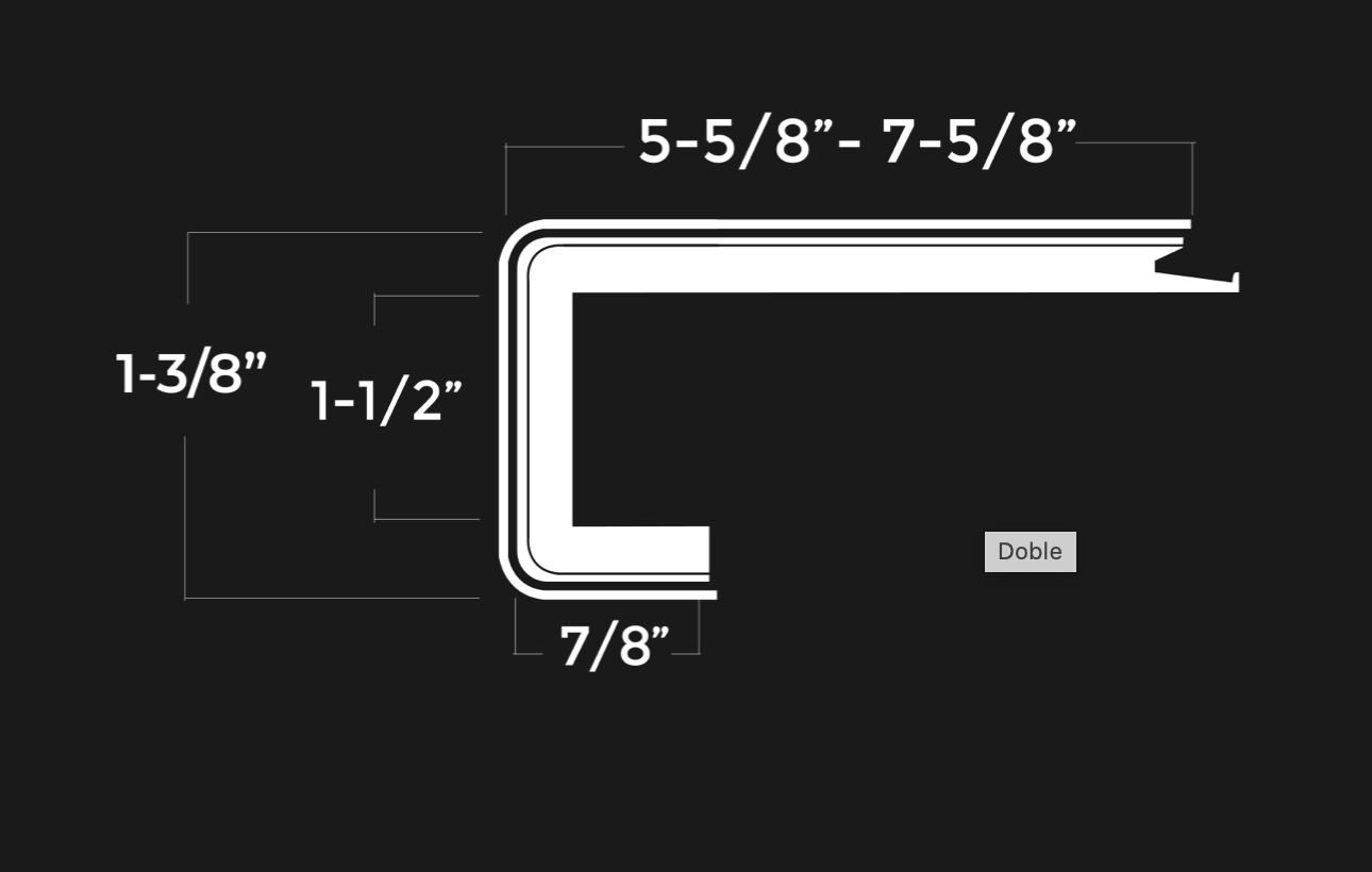 DOUBLE ROUNDED Step